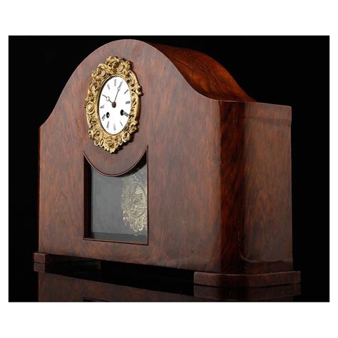 Precioso Reloj De Sobremesa Franc S Con Caja De Madera Circa