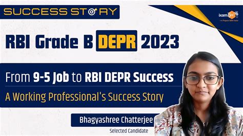 Rbi Depr Success Story From Job To Rbi Depr Success A Working