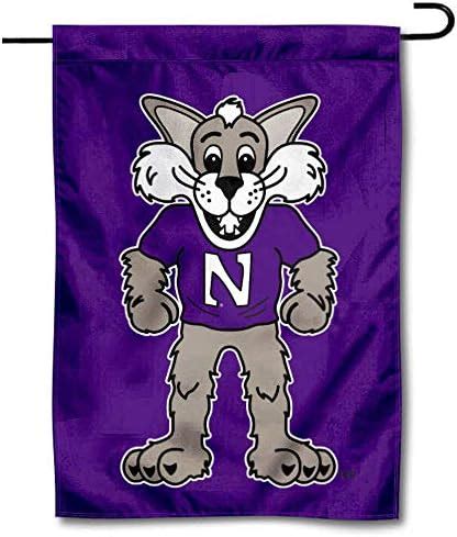 Amazon Northwestern Wildcats House Flag Banner Outdoor Flags