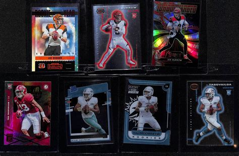 Lot Detail Lot Of Football Rookie Cards Inc Joe Burrow