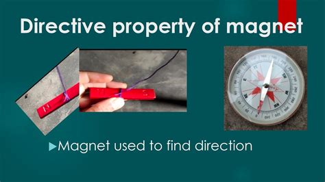 Directive Property Of Magnet Class Directive Property Of Bar Magnets