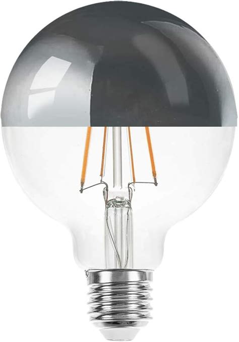 Ncc Licht Led Filament Globe Kopfspiegel Silber Gl Hbirne G W W