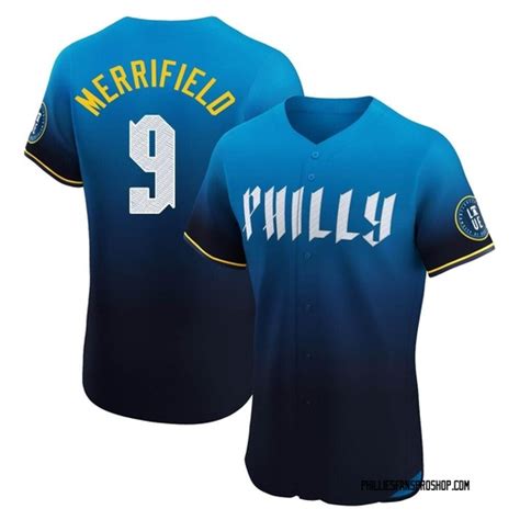 Men's Whit Merrifield Philadelphia Phillies Elite Blue 2024 City Connect Jersey