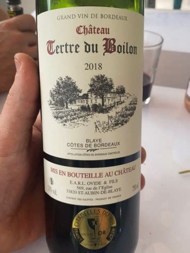 Château Tertre du Boilon Blaye Côtes de Bordeaux Vivino Hong Kong