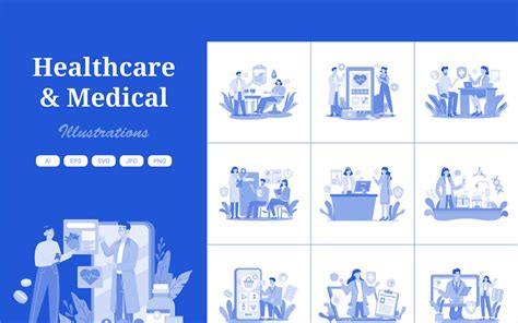 M691 Healthcare And Medical Illustration Pack