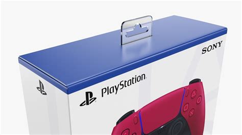 Sony Playstation 5 Dualsense Controller Cosmic Red Cardboard Box 3d Model Cgtrader