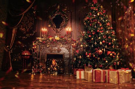 Beautiful Christmas Scene Photography Backdrop Merry Christmas Party