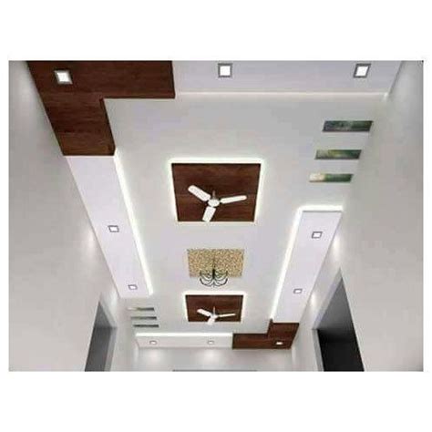 Best False Ceiling Design For Hall With Two Fans Homeminimalisite