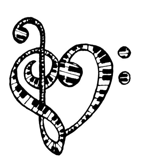 Treble Clef Bass Clef Tattoo Clipart Best Tattoos Musik Music