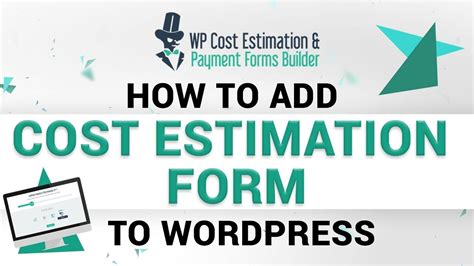 How To Add A Cost Estimation Form To Wordpress Payment Forms Builder