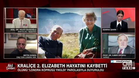 Kraliçe Elizabeth hayatını kaybetti İlber Ortaylı dan CNN Türk te