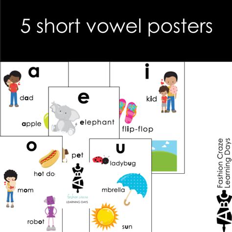 Short And Long Vowel Posters Made By Teachers