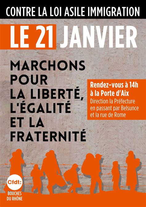 Janvier Mobilisation Intersyndicale Contre La Loi Asile