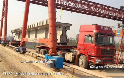 Heavy Duty Girder Bridge Transporter Multi Axle Hydraulic For Bridge