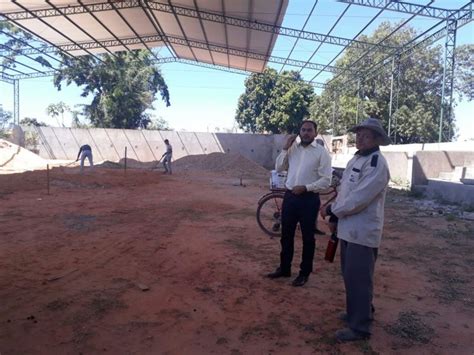 Assis Ramos Vistoria Obra Da Quadra Poliesportiva Do Bairro Da Caema