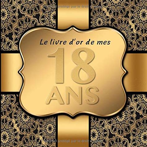 Buy 18 Ans Le Livre D Or De Mon Anniversaire I 18 Ans Decoration Noir