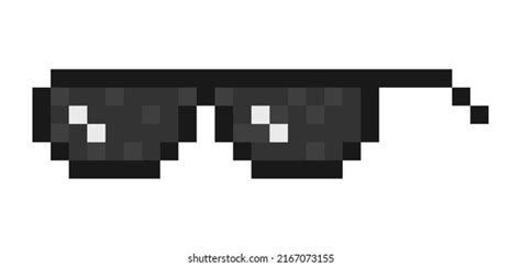 Glasses Pixel Vector Icon Pixel Art Stock Vector Royalty Free 594670739 Shutterstock