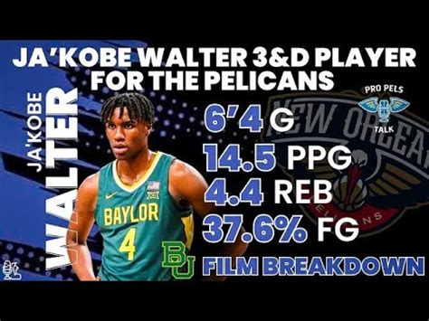 Ja Kobe Walter The Perfect 3 D Guy For The New Orleans Pelicans