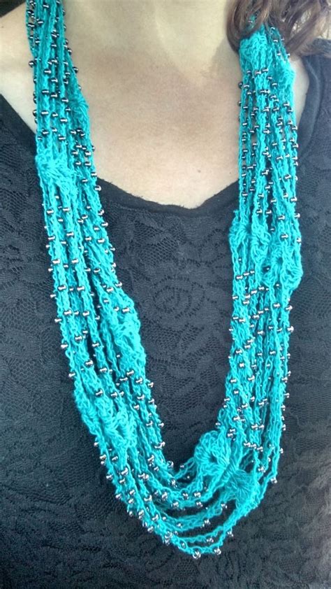 Erin S Crafty Endeavors FREE Crocheted Beaded Necklace Pattern