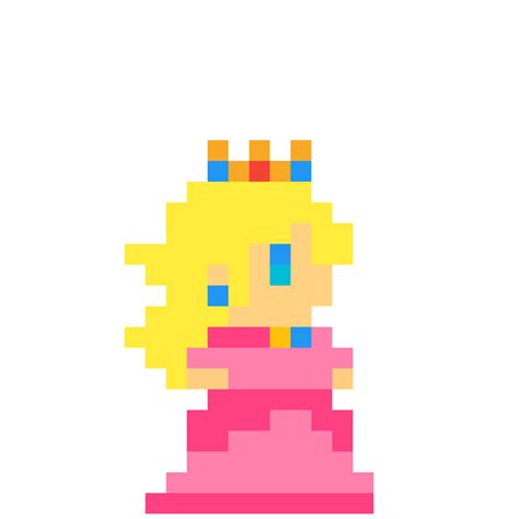 Peach Emoji Pixel Art