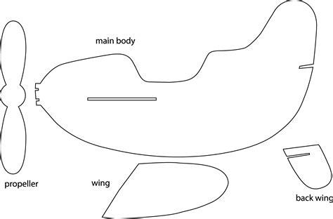 Airplane Template To Cut Out Lovely Cut Out Airplane For Preschool