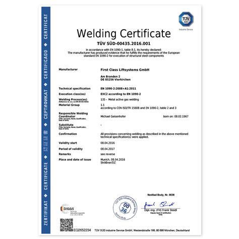 Online Welding Certificate