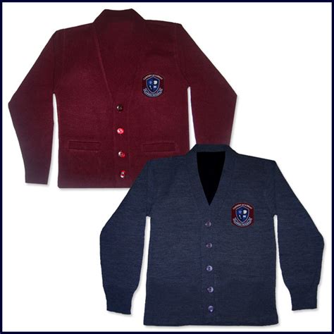 Vicki Marsha Uniforms Cardigan Sweater with School Emblem ...