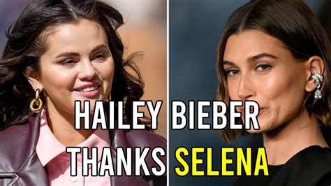 Hailey Bieber Tells Selena Gomez Th And You For Defending Her Youtube