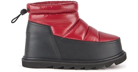 United Nude Zembla Bubble Platform Bootie In Red Lyst