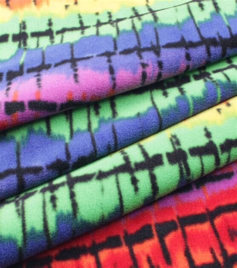 Multicolor Tie Dye Anti Pill Fleece Fabric Joann