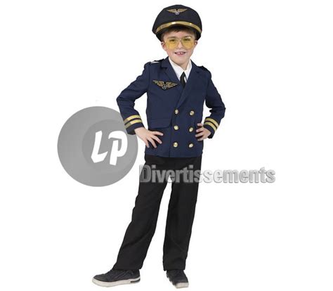 D Guisement De Pilote De Ligne Enfant Taille Cm