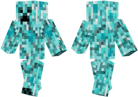 Diamond Creeper Minecraft Skins De Creeper Clipart Large Size Png