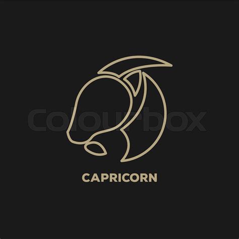 capricorn logo vector | Stock vector | Colourbox