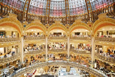 Galeries Lafayette Interior in Paris Editorial Stock Image - Image of ...