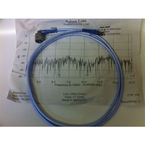 Huber Suhner Sucoflex N To Sma 15m Test Cable