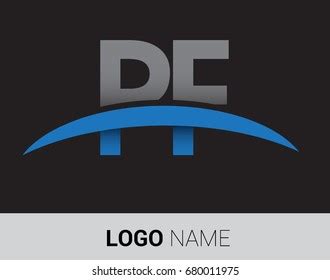 Initial Logo Company Name Colored Grey Stock Vector Royalty Free