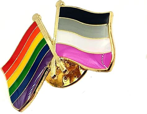 Gay Asexual Aces Pride Lgbt Friendship Metal Enamel Flags Pin Badge