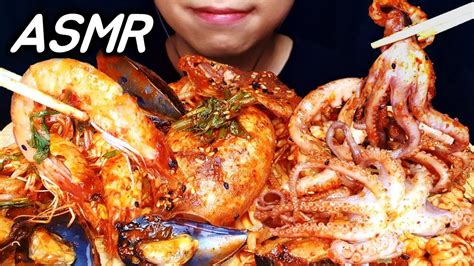 해산물 먹방 Asmr 매운 해물찜 먹방 낙지 새우 오징어 홍합 소라 알곤이 리얼사운드 먹방 Spicy Seafood