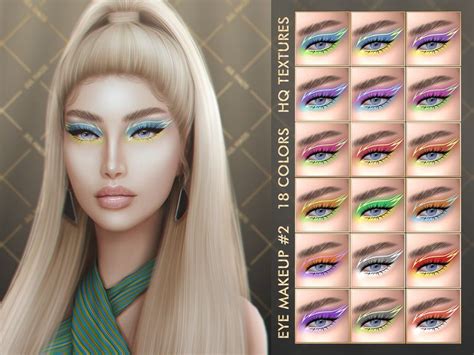 Julhaos Cosmetics Patreon Eye Makeup 2 Makeup Cc Sims 4 Cc