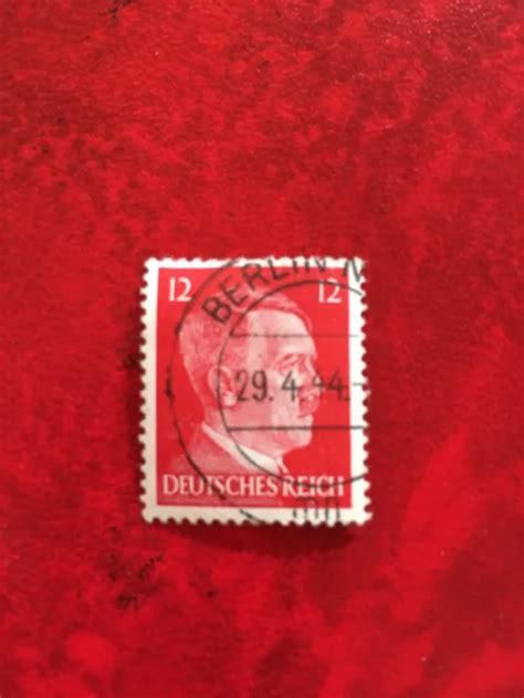 Briefmarke Deutsches Reich Adolf Hitler Pfennig Mit Berlin Stempel