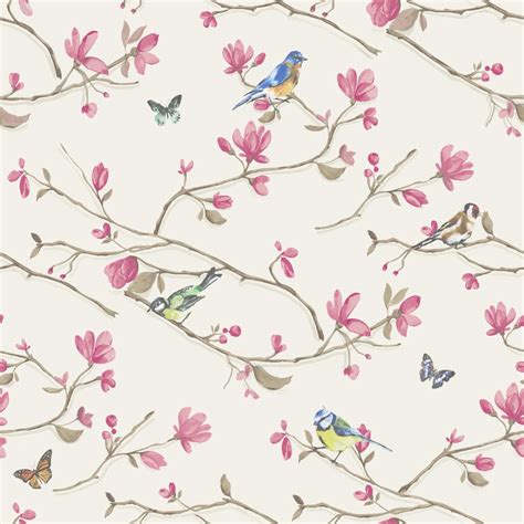 Bird Motif Wallpaper - WallpaperSafari