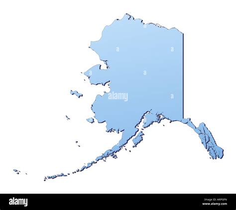 Mapa de Alaska Estados Unidos Fotografía de stock Alamy