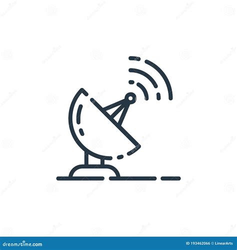 Parabolic Icon Vector From Elearning Concept Thin Line Illustration Of