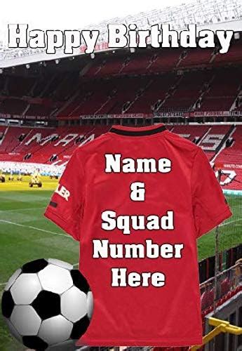 Pnc117 Manchester United Happy Birthday Card Can Be Created For Any