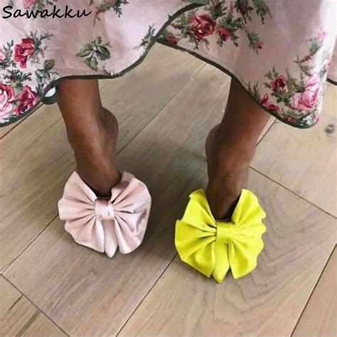 Seide Bowknot Frauen Hausschuhe Sexy Spitz High Heel Sandalen Damen