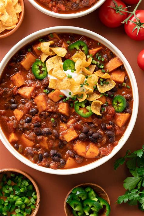 Black Bean And Sweet Potato Chili Stove Top Slow Cooker