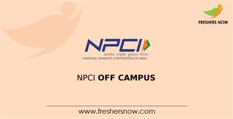 NPCI Off Campus 2022 For Graduate Engineer Trainee Freshers Experienced