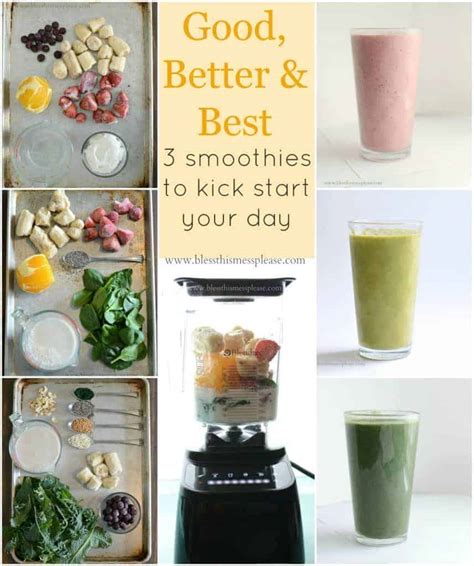 Good Better And Best Smoothie Recipes Easy And Healthy Smoothies
