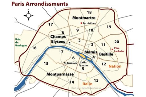 Quartiere di Le marais Parigi mappa - Marais mappa (Île-de-France ...