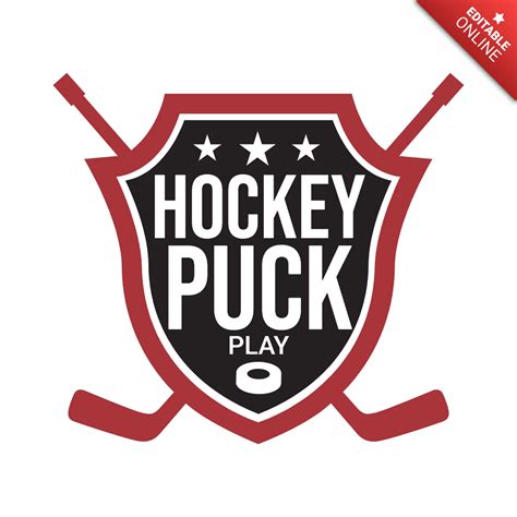 Hockey Puck Sports Logo Design Template | Free Design Template